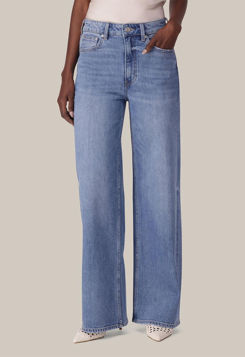 Forever New - Dale high-rise jeans in mid blue