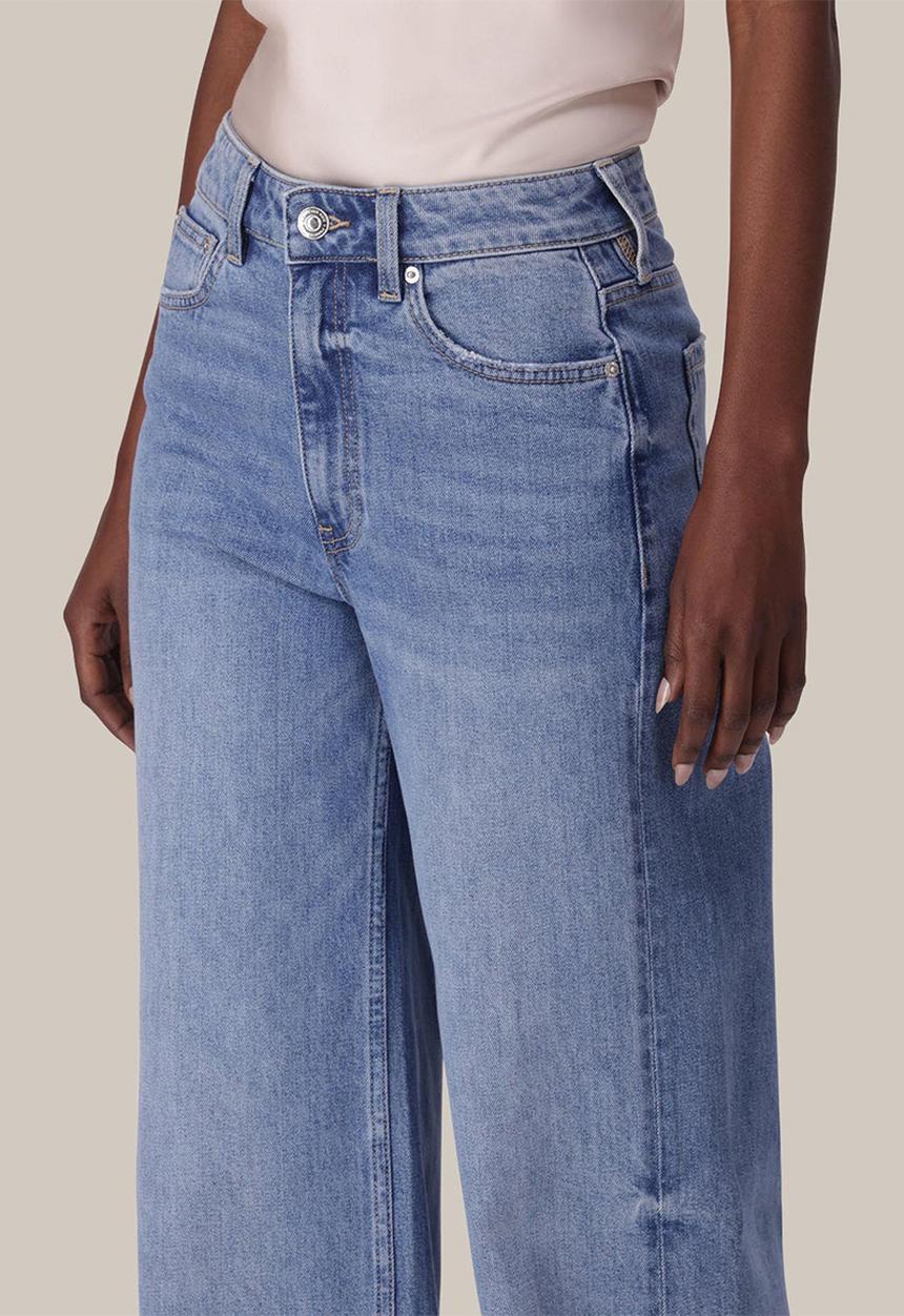 Forever New - Dale high-rise jeans in mid blue