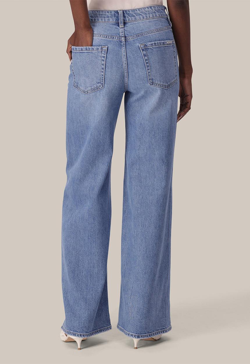 Forever New - Dale high-rise jeans in mid blue