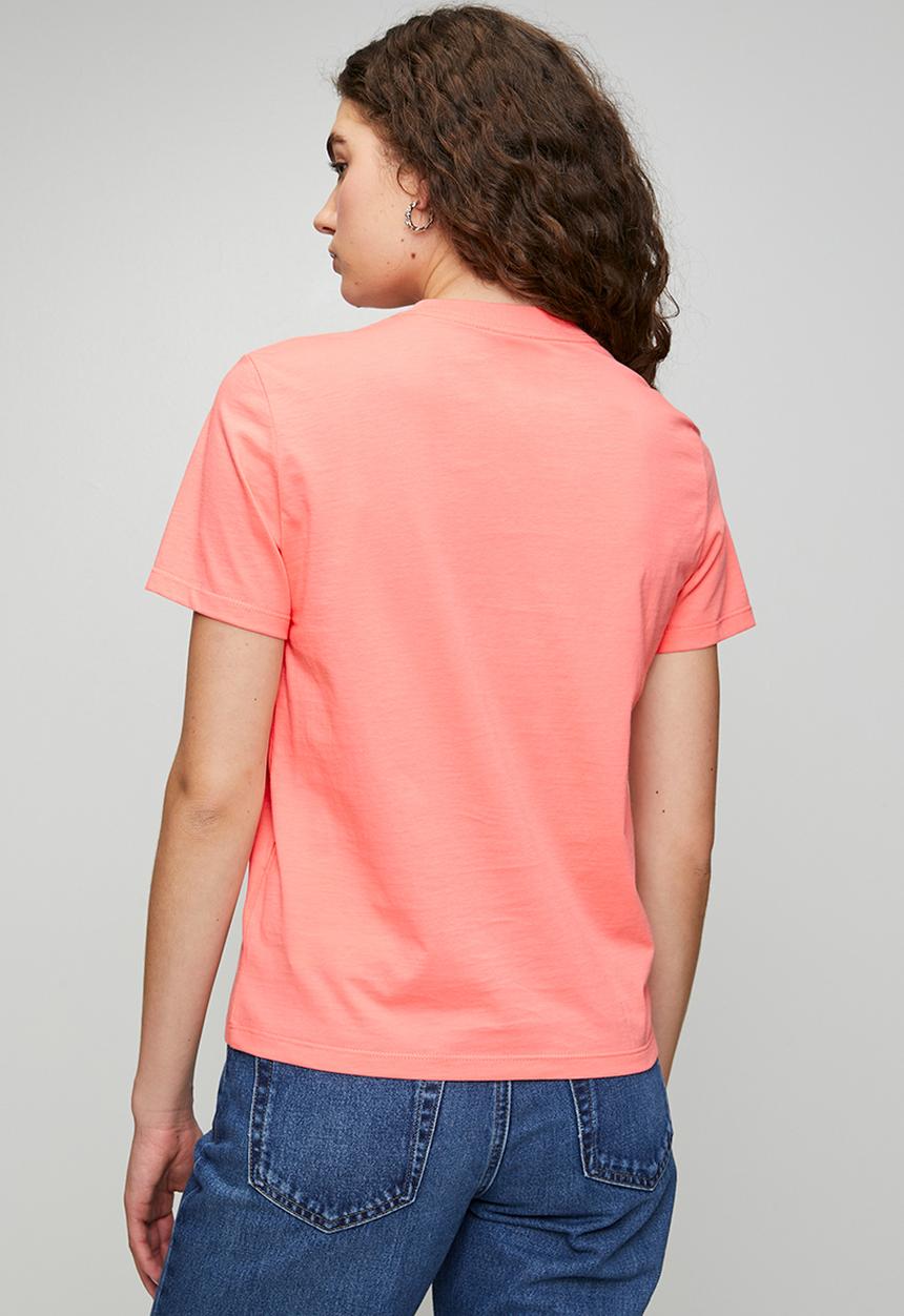 Calvin Klein - Ss classic fit monogram tee - washed scarlet