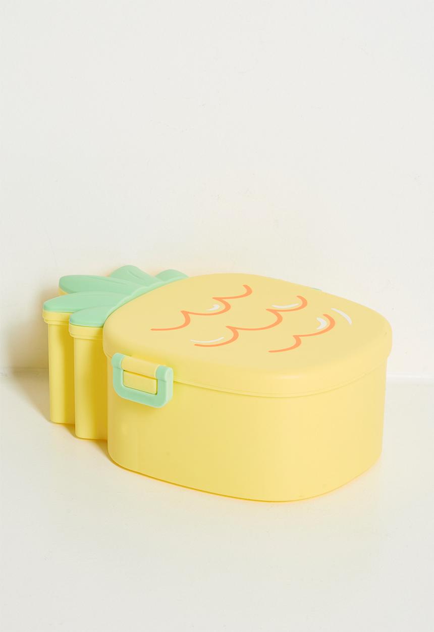 Pop Candy - Pineapple bento lunch box - yellow