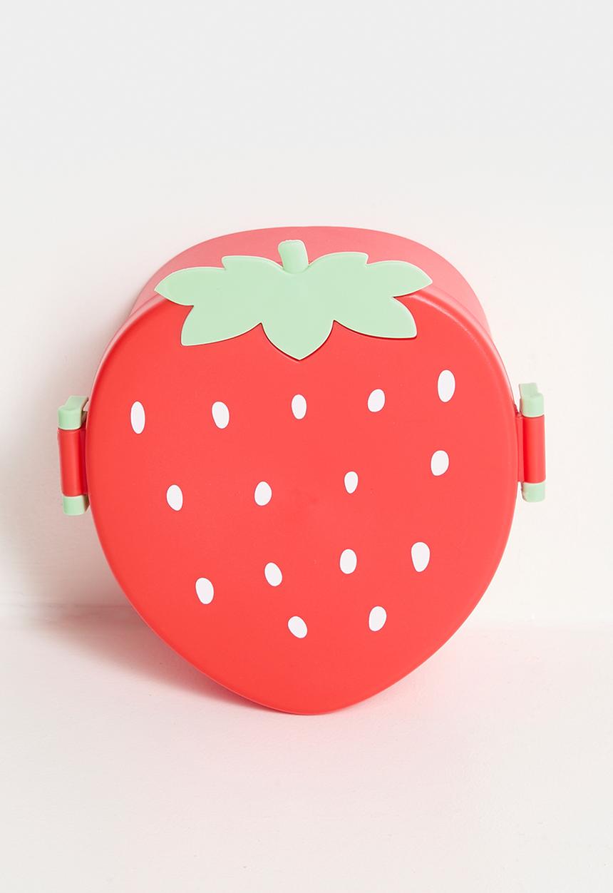 Pop Candy - Strawberry bento lunch box - red