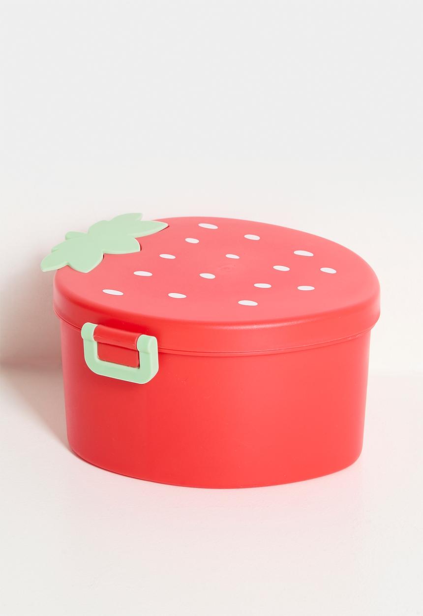Pop Candy - Strawberry bento lunch box - red