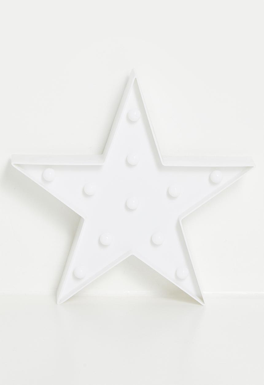 Pop Candy - Star-shaped night light - white