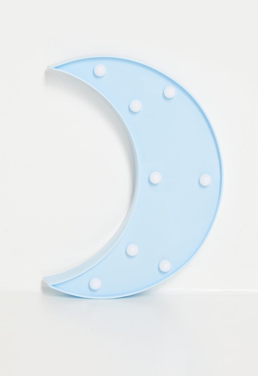 Pop Candy - Moon-shaped night light - sky blue