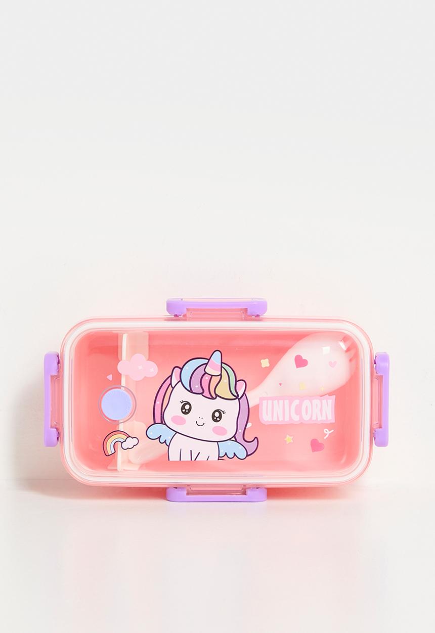 Pop Candy - Unicorn graphic lunch box - peach