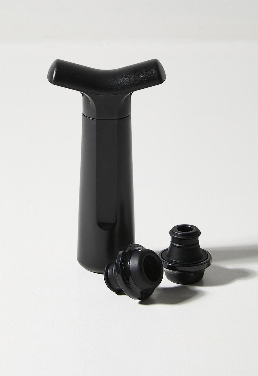 Excellent Houseware - Wine Saver Set 3 - Black