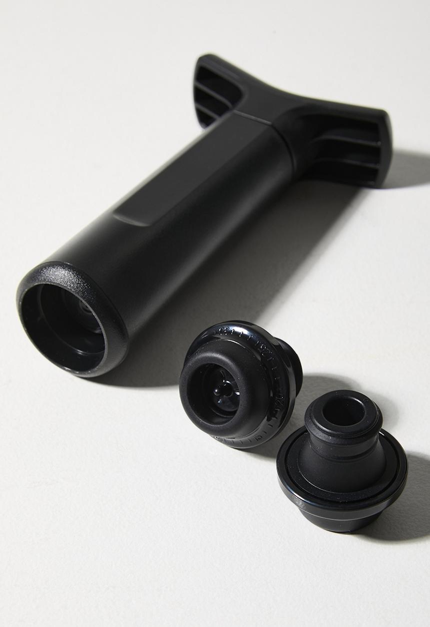 Excellent Houseware - Wine Saver Set 3 - Black