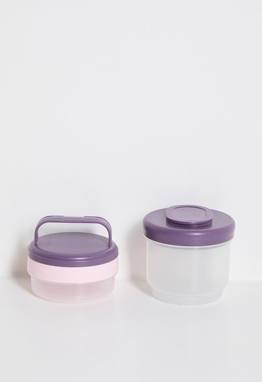 Pop Candy - Stacked food container - plum