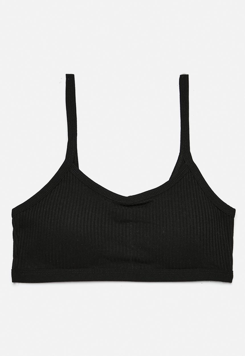 Pop Candy - 2 Pack padded training bra - black/grey