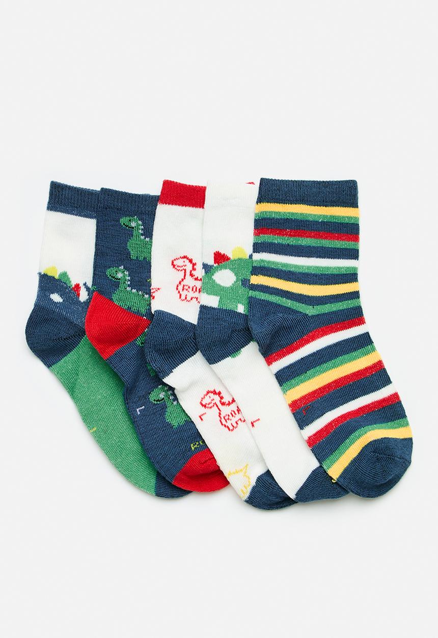 Pop Candy - Dino themed crew socks - multi