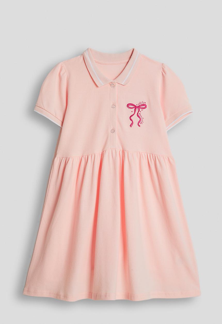 Pop Candy - Collared skater dress - peach