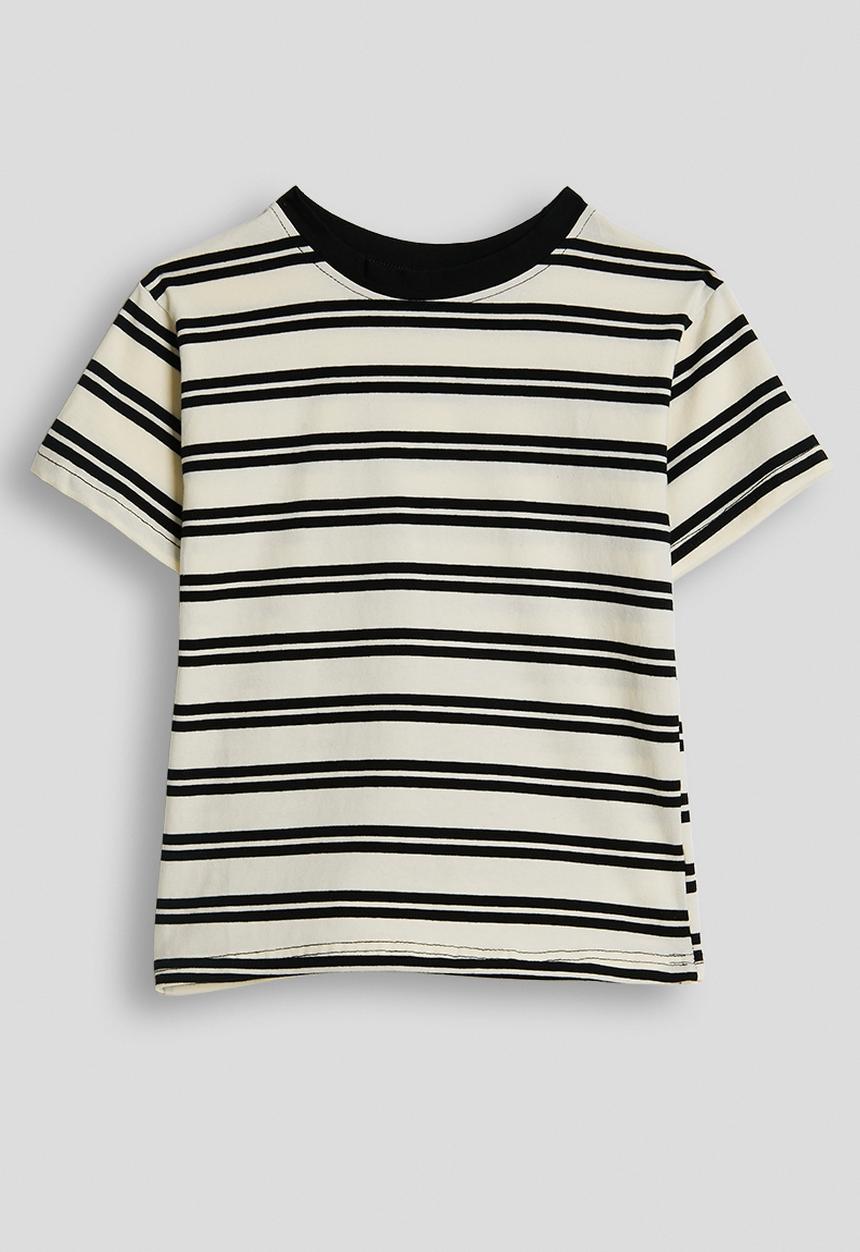 Pop Candy - Crew neck tee - black stripes