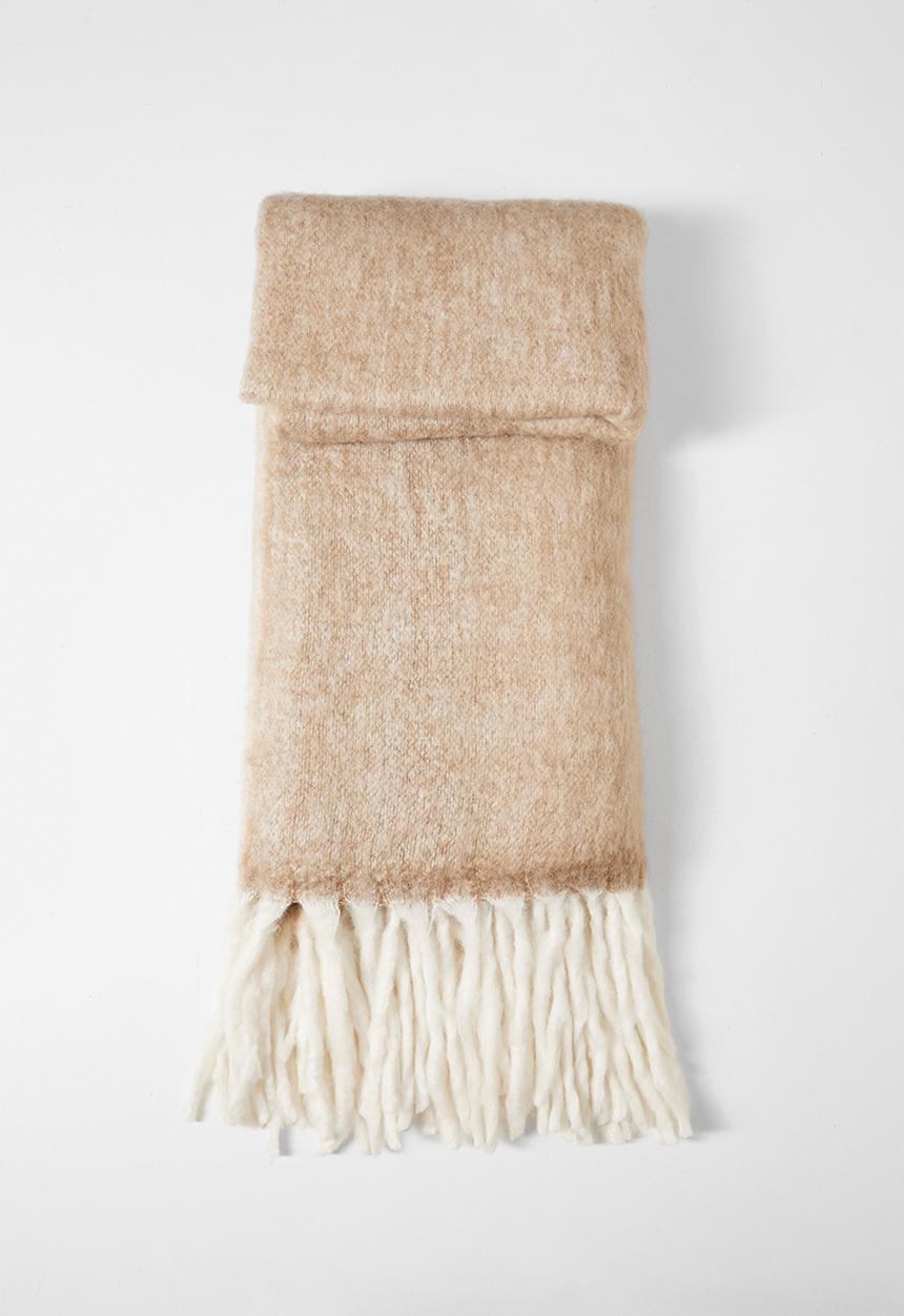 Sixth Floor - El Faux Mohair Throw - Natural