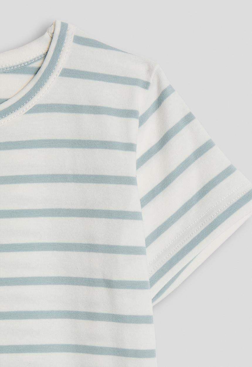 Pop Candy - Basic tee - blue stripes