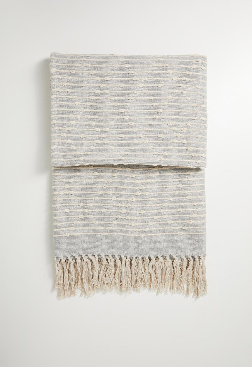 Sixth Floor - Phoenix Cotton Throw - Grey