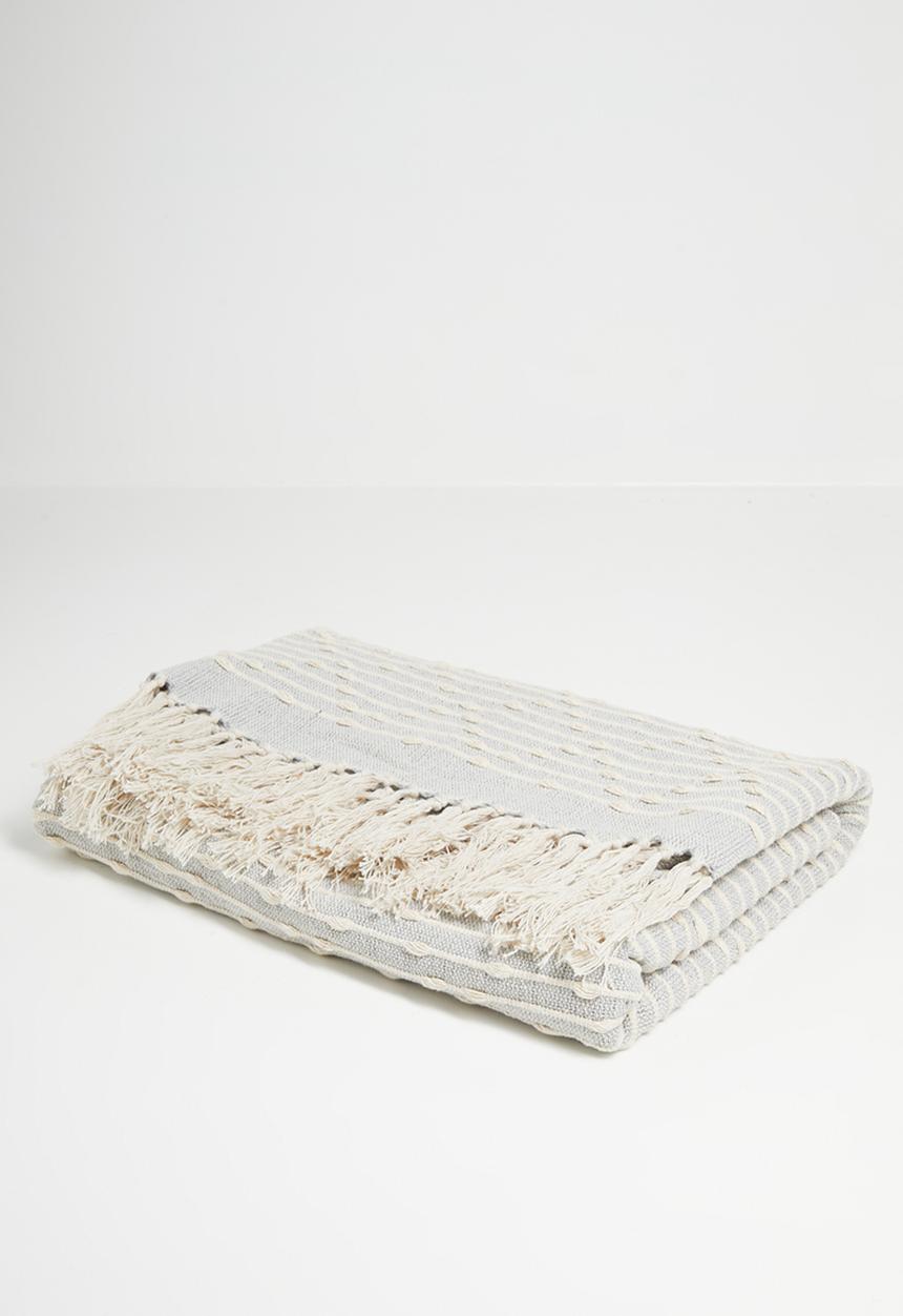 Sixth Floor - Phoenix Cotton Throw - Grey