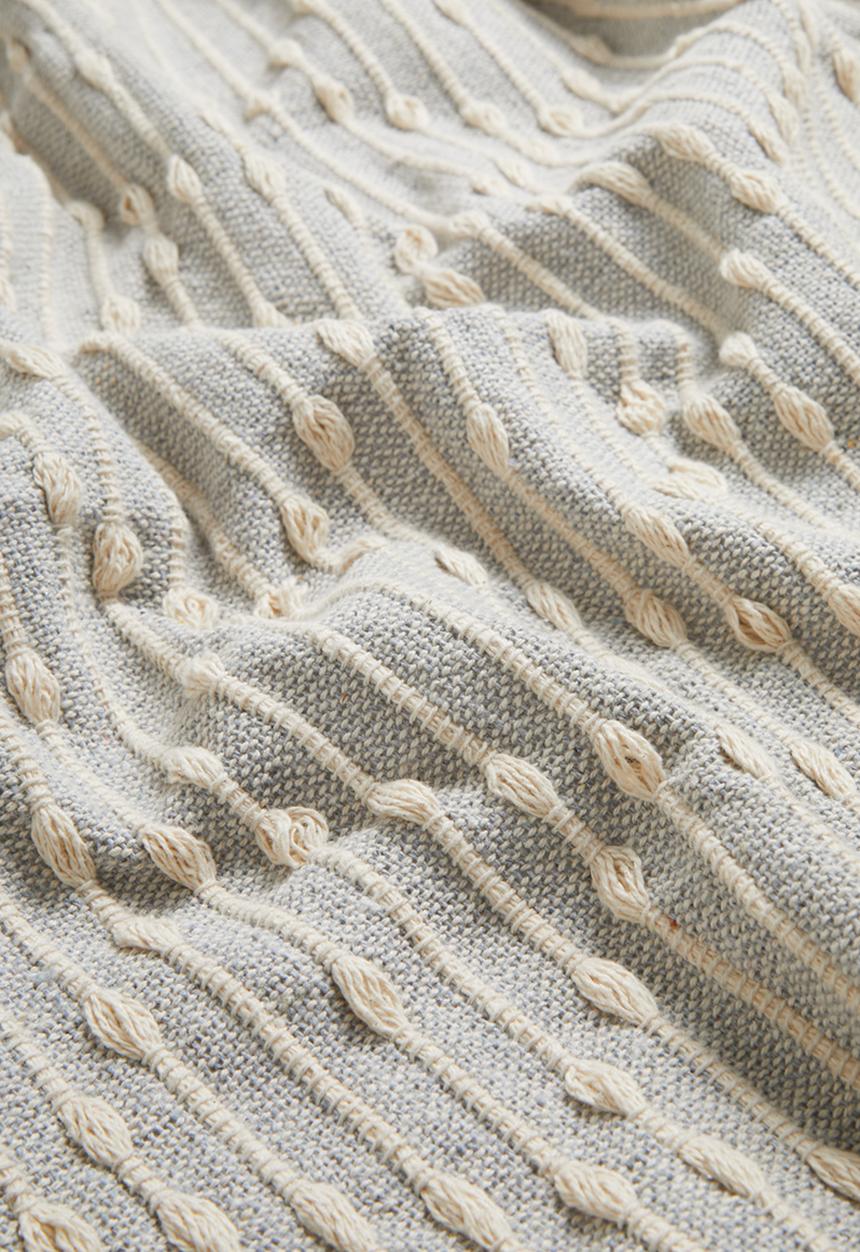 Sixth Floor - Phoenix Cotton Throw - Grey