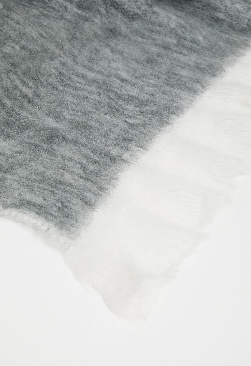 Sixth Floor - El Faux Mohair Throw - Grey