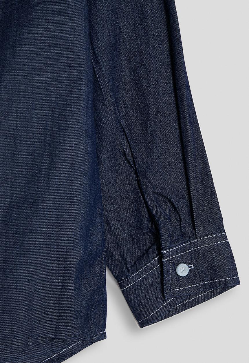 Pop Candy - Basic denim shirt - dark navy