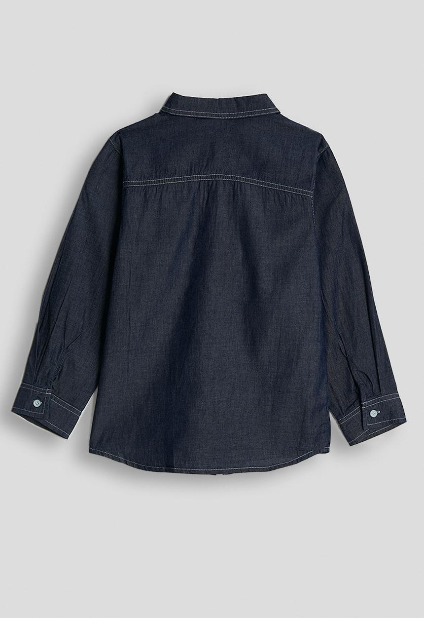 Pop Candy - Basic denim shirt - dark navy