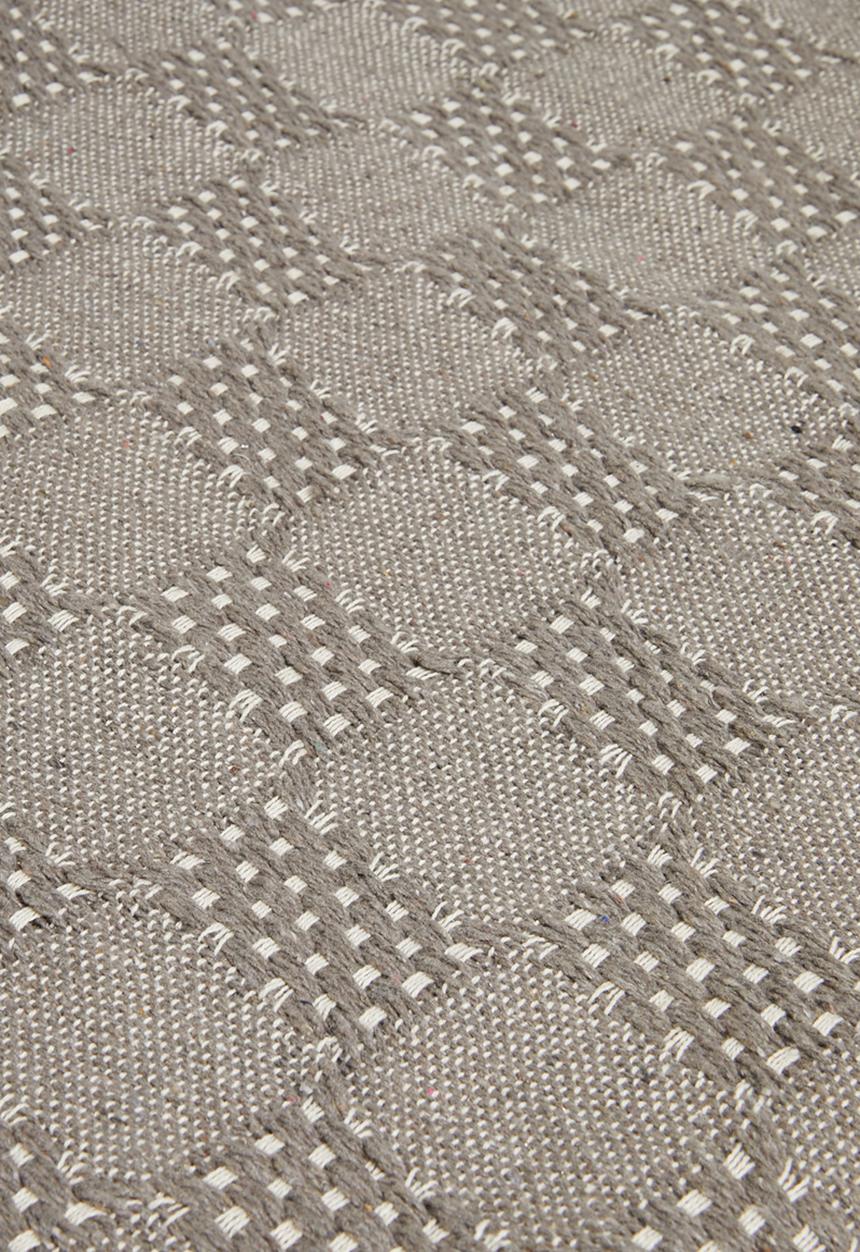 Sixth Floor - Fin Cotton Geo Throw - Natural