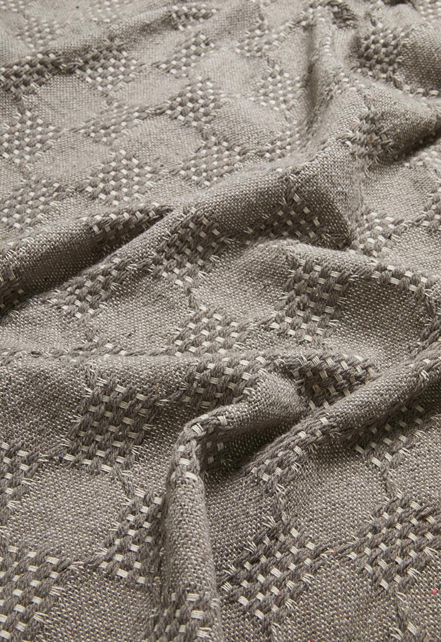 Sixth Floor - Fin Cotton Geo Throw - Natural