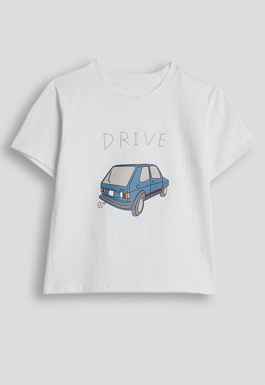 Pop Candy - Car graphic tee - off white