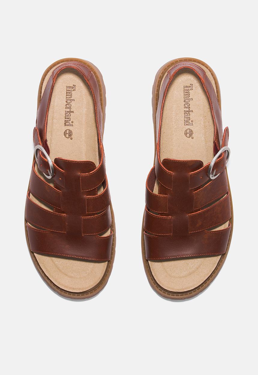 Timberland - Clairemont way fisherman sandal -  dark red full grain