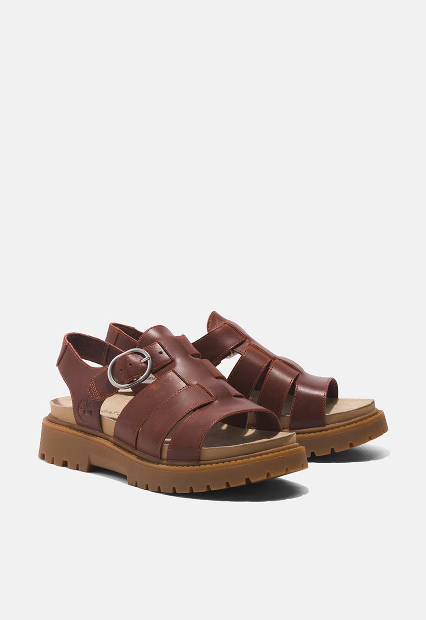 Timberland - Clairemont way fisherman sandal -  dark red full grain