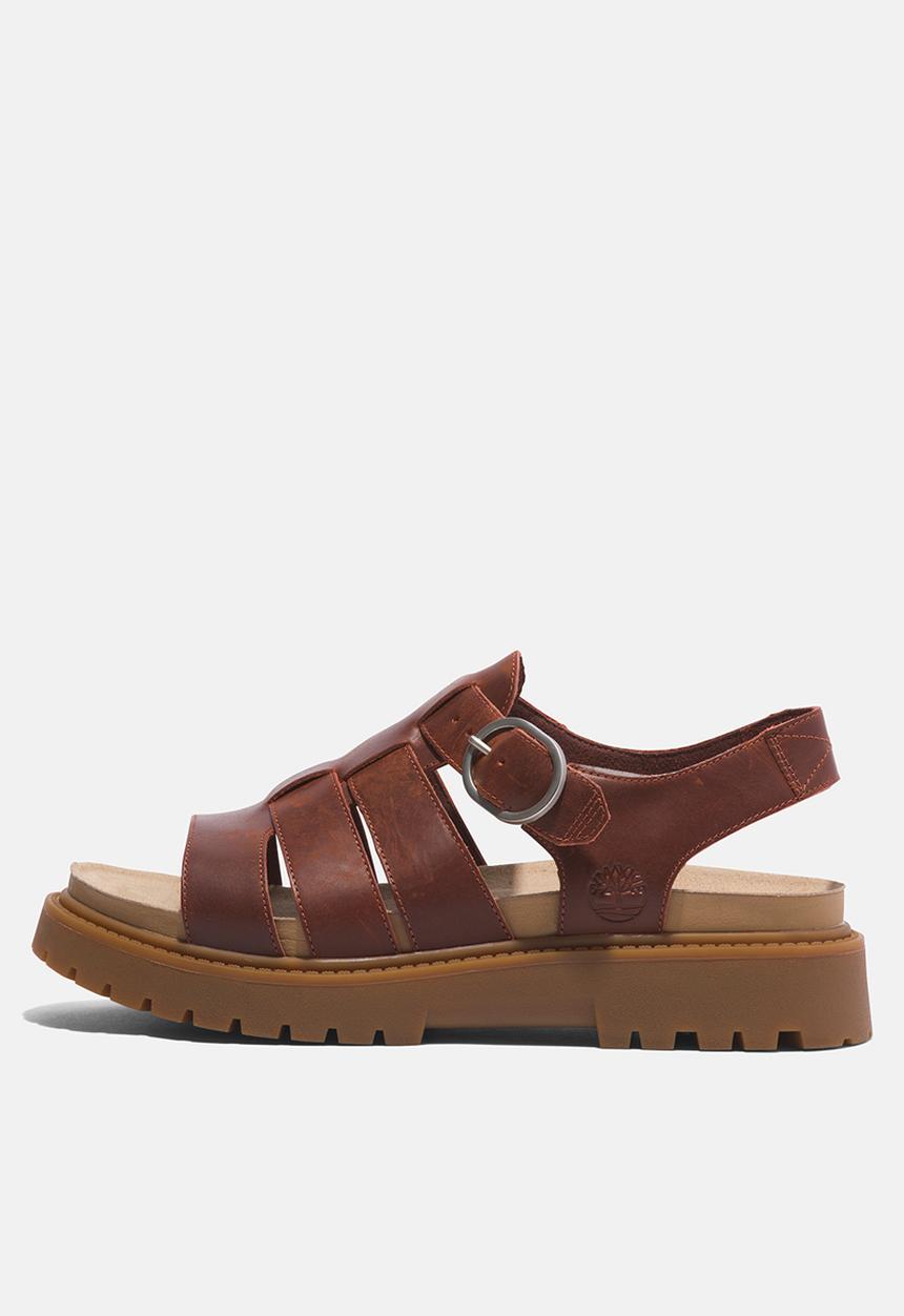 Timberland - Clairemont way fisherman sandal -  dark red full grain