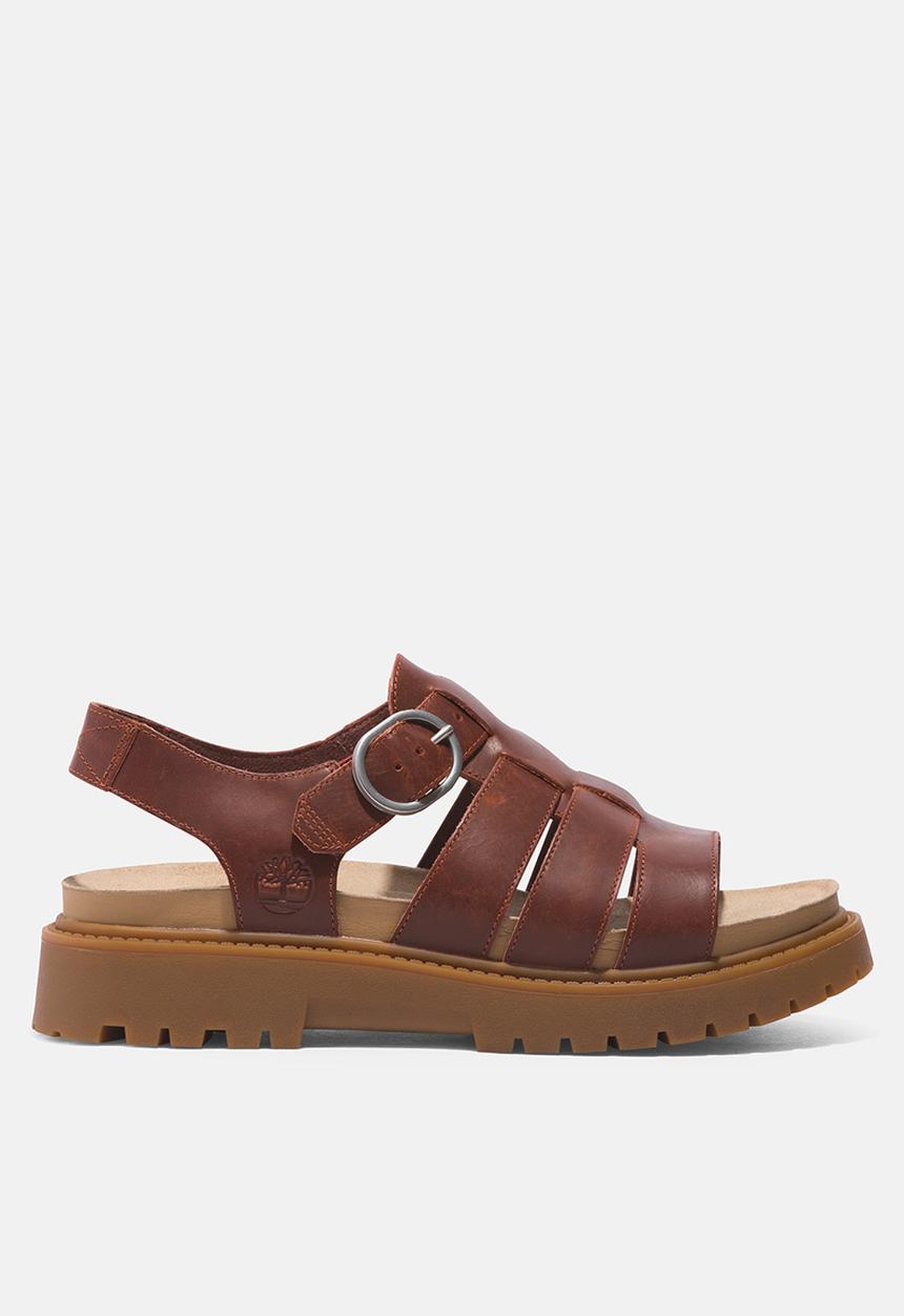 Timberland - Clairemont way fisherman sandal -  dark red full grain