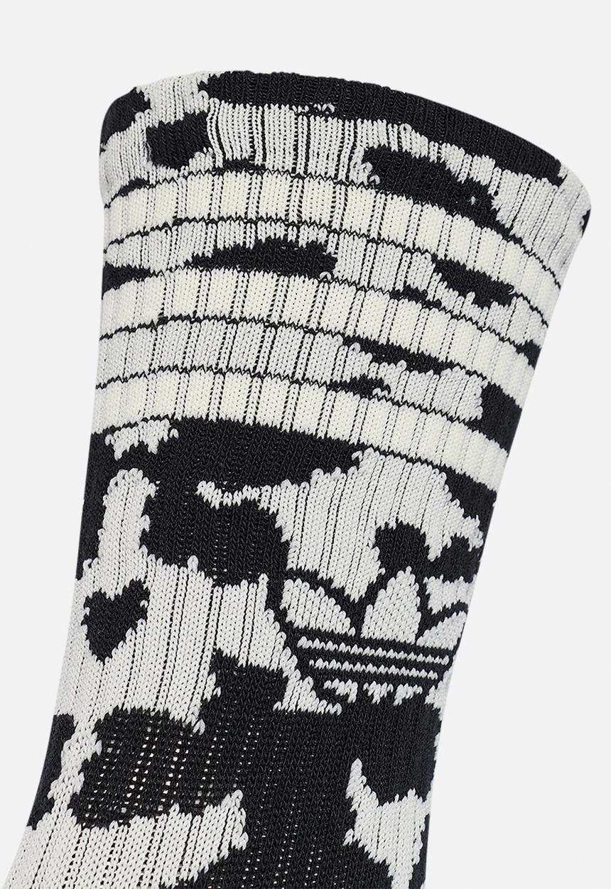 adidas Originals - Animal Crew Socks 2 Pack - Off White/Black