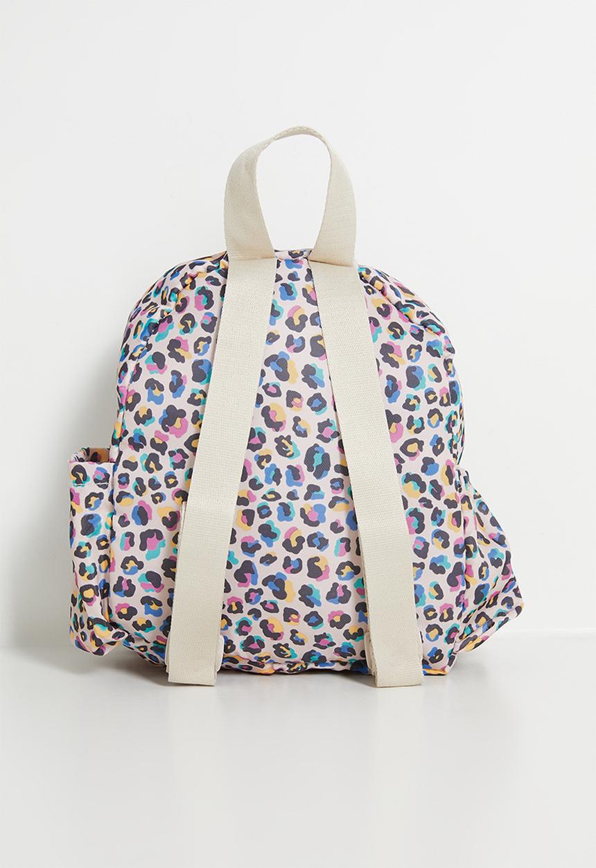 Pop Candy - Animal ear pocket backpack - leopard print