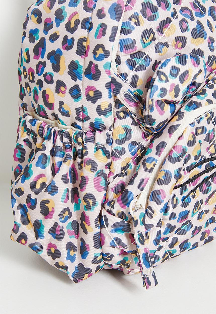 Pop Candy - Animal ear pocket backpack - leopard print