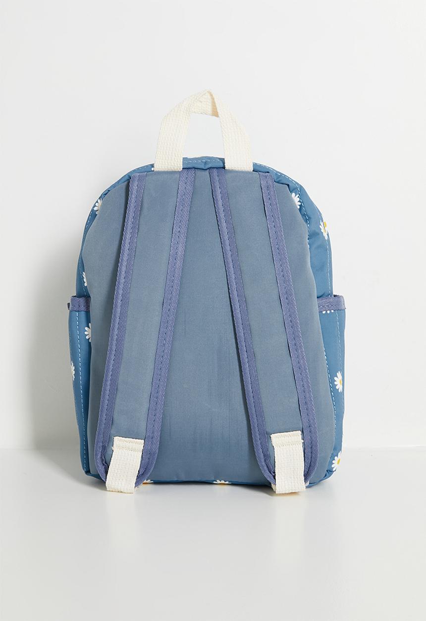 Pop Candy - Quilted backpack - blue/floral aop