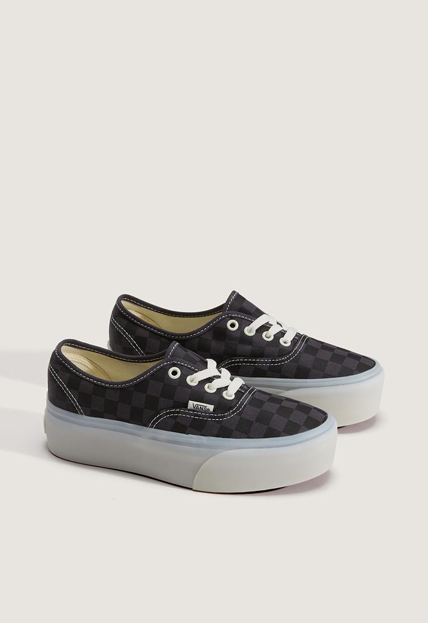 Vans - Authentic Stackform - Checkerboard Charcoal/Black