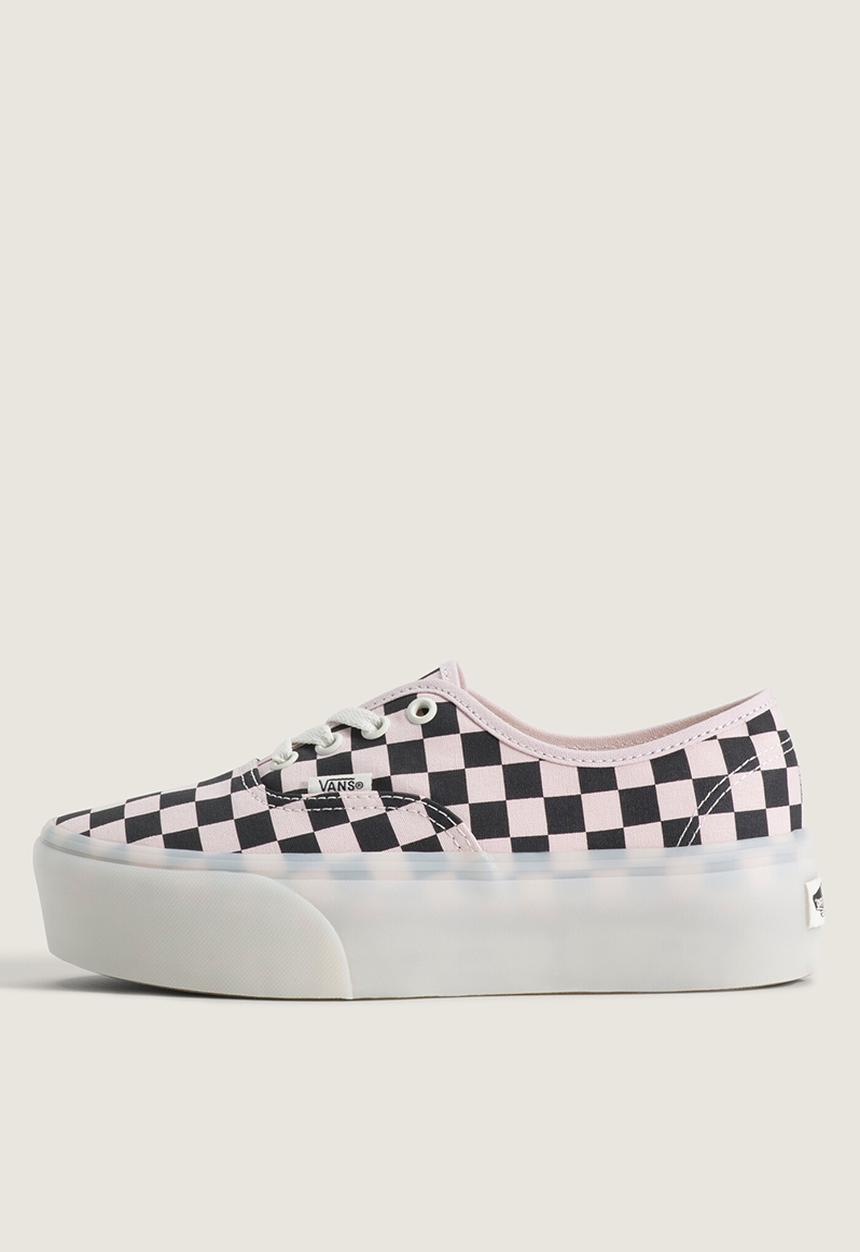 Vans - Authentic Stackform - Checkerboard Pale Petal Pink/Black