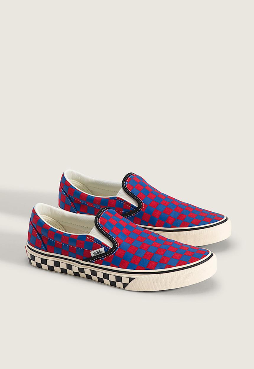 Vans - Classic Slip-On - Checkerboard Red/Blue