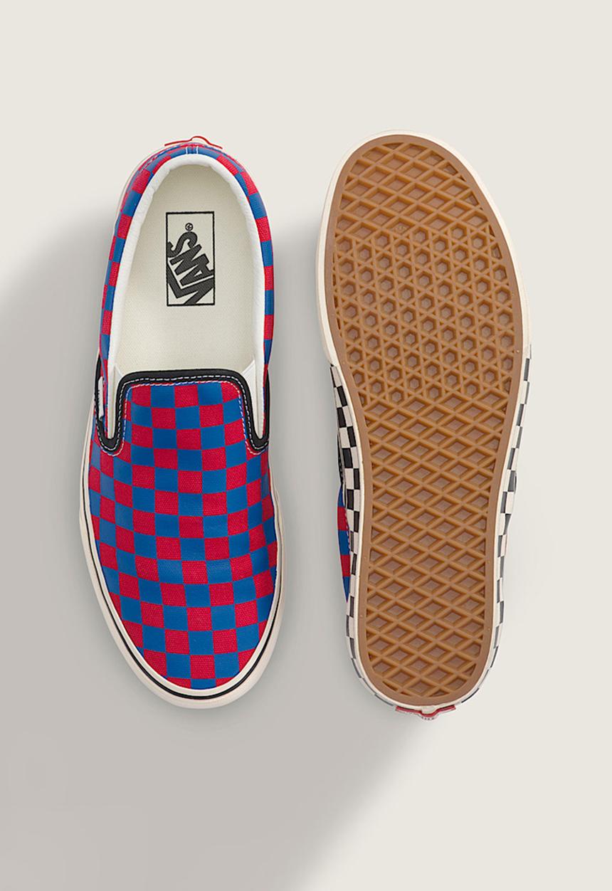 Vans - Classic Slip-On - Checkerboard Red/Blue