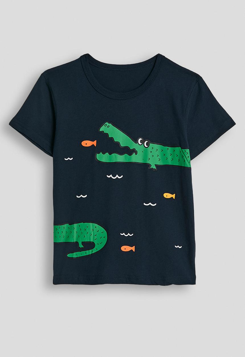 Pop Candy - Croc graphic tee - navy