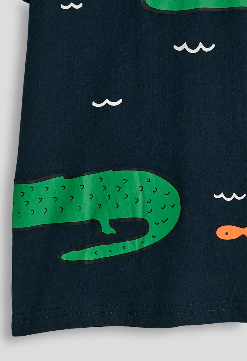 Pop Candy - Croc graphic tee - navy