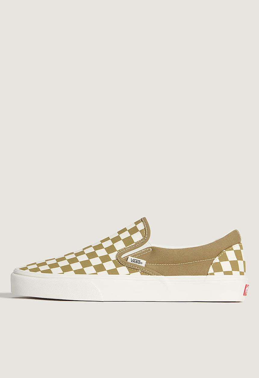 Vans - Classic Slip-On - Color Theory Checkerboard Olive Brown