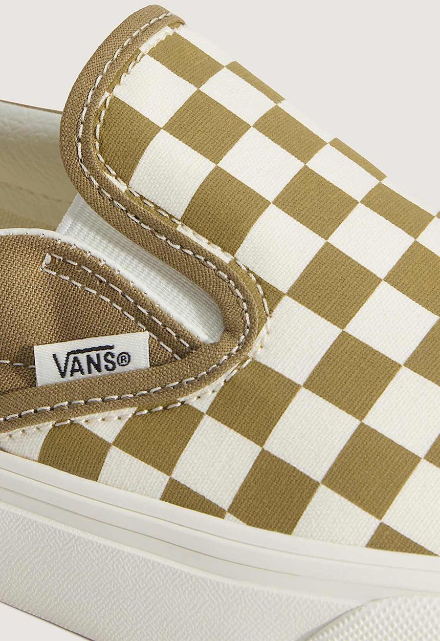 Vans - Classic Slip-On - Color Theory Checkerboard Olive Brown