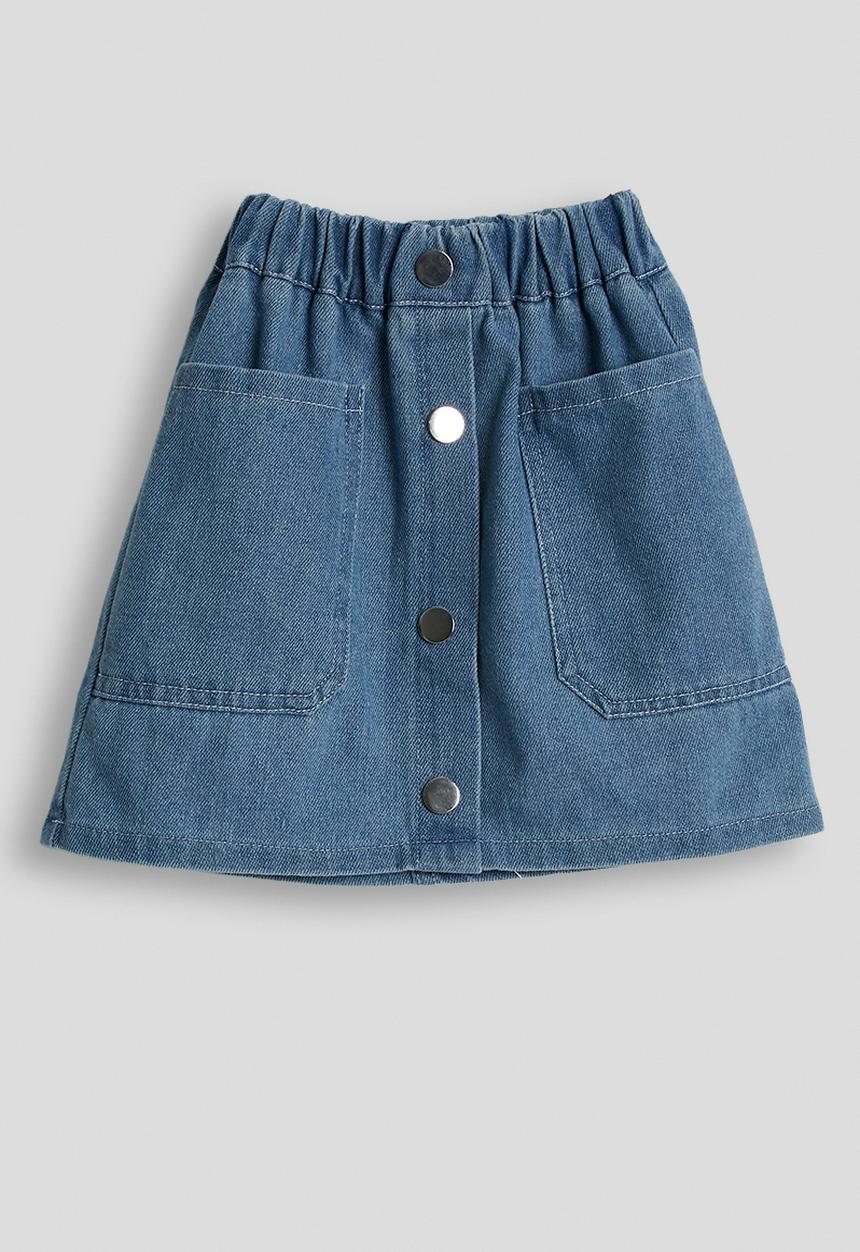 Pop Candy - A-line denim skirt - blue