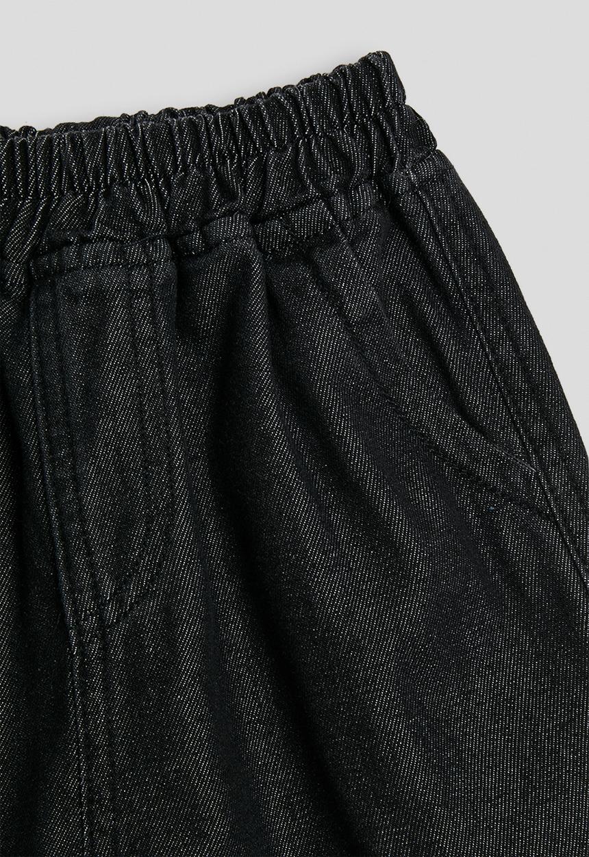 Pop Candy - Denim carpenter shorts - black