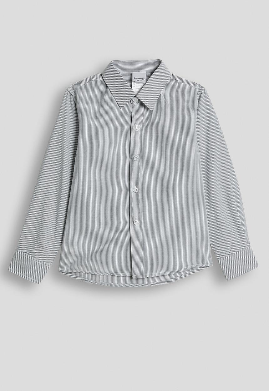 Pop Candy - Pin striped shirt - black