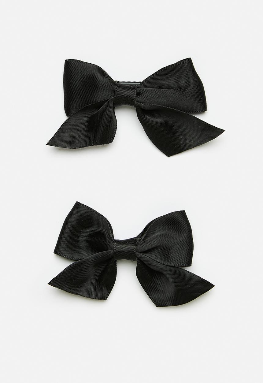 Pop Candy - 2 Pack sailor bow - black