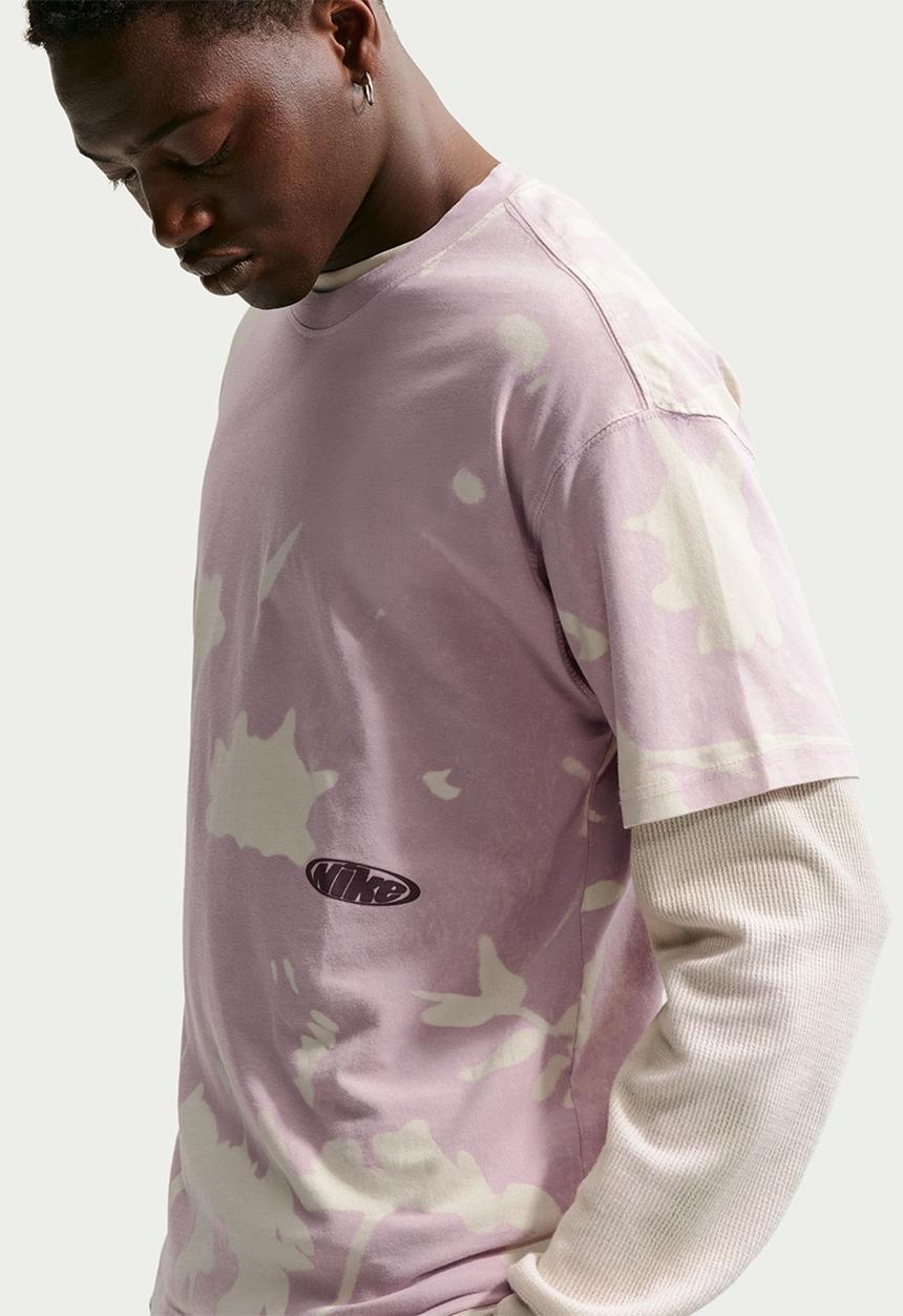 Nike - NSW Floral Loose Edition T-Shirt -Lilac/Wht