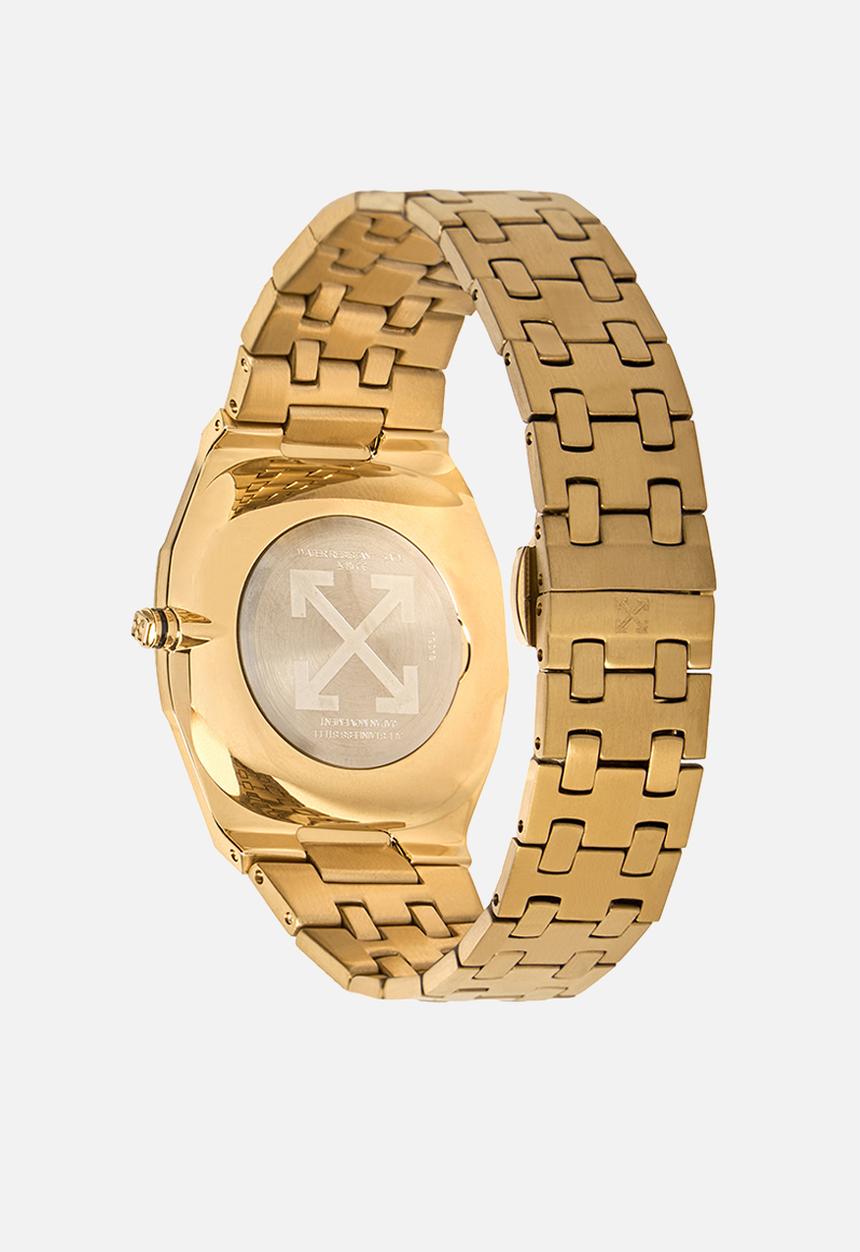 Off-White - ON TIME Watch - Gold